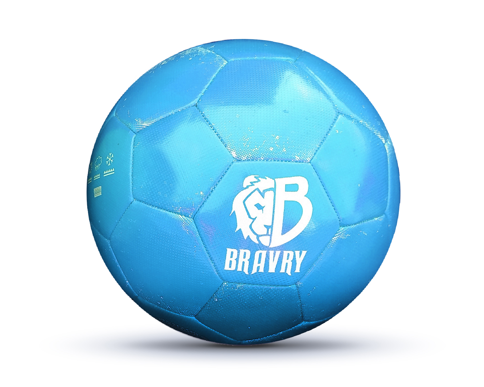 Мяч футбольный профессиональный: Bravry Galaxy Blue 4