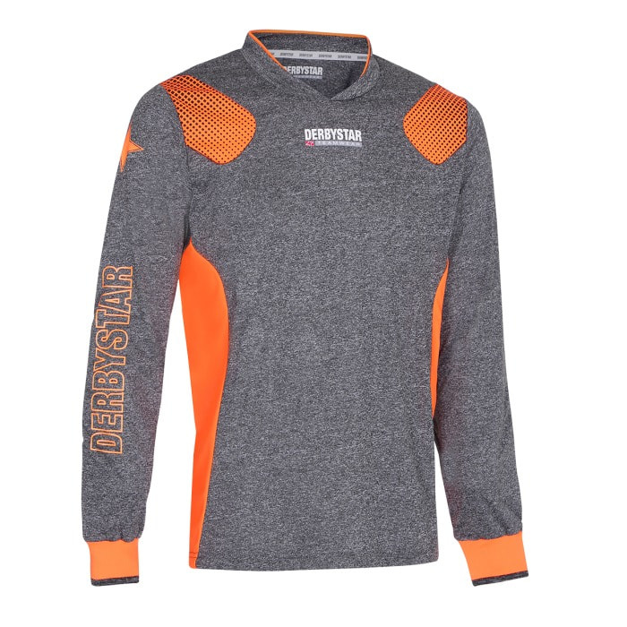 Свитер вратарский DERBYSTAR DEFENSE PRO GK JERSEY GREY/ORANGE